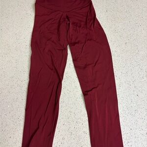 Aerie Burgundy High-Waisted Leggings